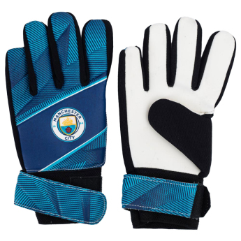 Manchester City dječje vratarske rukavice Fuse Goalkeeper Gloves Yths 79-86mm palm width