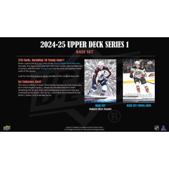NHL boxovi NHL hokejske karte 2024-25 Upper Deck Series 1 Blaster Box