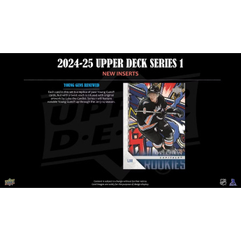 NHL boxovi NHL hokejske karte 2024-25 Upper Deck Series 1 Blaster Box