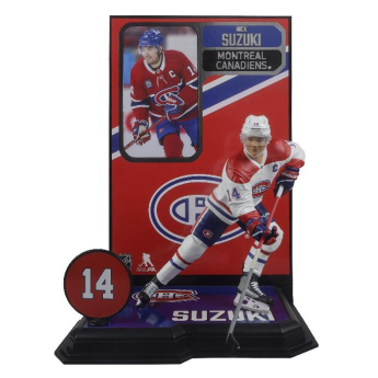 Montreal Canadiens figurica Nick Suzuki #14 Figure SportsPicks 2023/2024 Season Away Jersey
