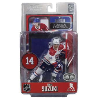 Montreal Canadiens figurica Nick Suzuki #14 Figure SportsPicks 2023/2024 Season Away Jersey