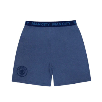 Manchester City muška pidžama Short Blue Marl