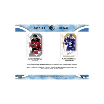 NHL boxovi NHL hokejske karte 2023-24 Upper Deck SP Hockey Blaster Box