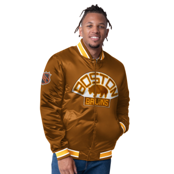 Boston Bruins muška jakna The CLOSER Reversible Varsity Satin