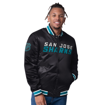 San Jose Sharks muška jakna The CLOSER Reversible Varsity Satin