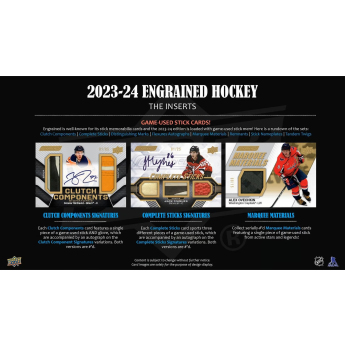 NHL boxovi NHL hokejske karte 2023-24 Upper Deck Engrained Hockey Hobby Box