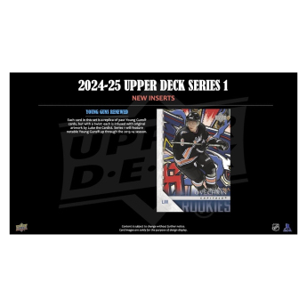NHL boxovi NHL hokejske karte 2024-25 Upper Deck Series 1 Tin Box