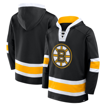 Boston Bruins muška majica s kapuljačom Mens Laced Hockey