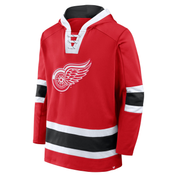 Detroit Red Wings muška majica s kapuljačom Mens Laced Hockey