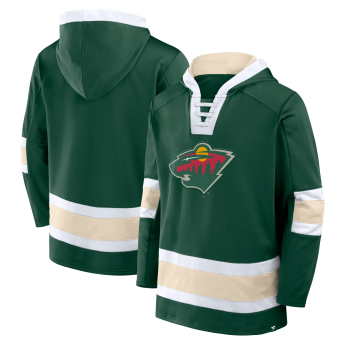 Minnesota Wild muška majica s kapuljačom Mens Laced Hockey