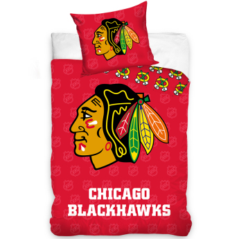 Chicago Blackhawks posteljina za jedan krevet Shield 2