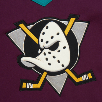 Anaheim Ducks muška majica Heritage Lace-Up Crew Vintage Logo