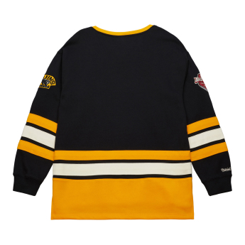 Boston Bruins muška majica Heritage Lace-Up Crew Vintage Logo