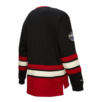 Chicago Blackhawks muška majica Heritage Lace-Up Crew Vintage Logo