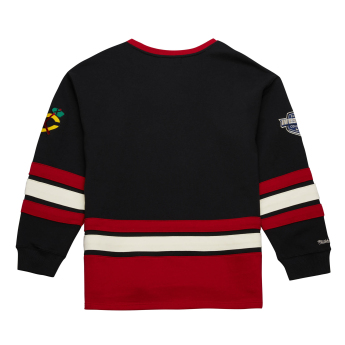 Chicago Blackhawks muška majica Heritage Lace-Up Crew Vintage Logo