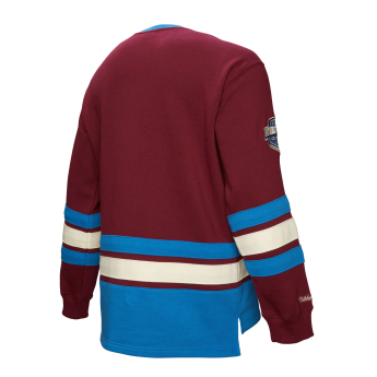 Colorado Avalanche muška majica Heritage Lace-Up Crew Vintage Logo