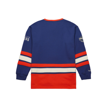 Edmonton Oilers muška majica Heritage Lace-Up Crew Vintage Logo