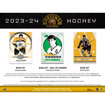 NHL boxovi NHL hokejske karte 2023-24 Upper Deck Boston Bruins Centennial Hobby Box