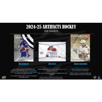 NHL boxovi NHL hokejske karte 2024-25 Upper Deck Artifacts Blaster Box