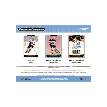 NHL boxovi NHL hokejske karte 2023-24 Upper Deck Parkhurst Champions Hockey Hobby box