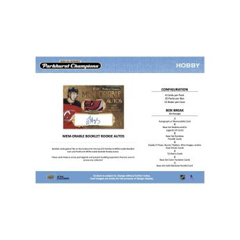 NHL boxovi NHL hokejske karte 2023-24 Upper Deck Parkhurst Champions Hockey Hobby box