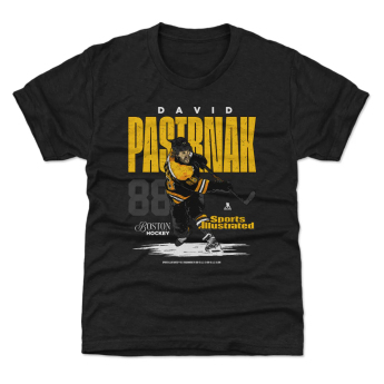 Boston Bruins dětské tričko David Pastrnak #88 Sports Illustrated WHT 500 Level