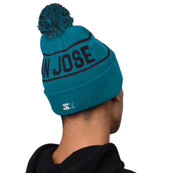 San Jose Sharks zimske kape Blizzard Pom Beanie