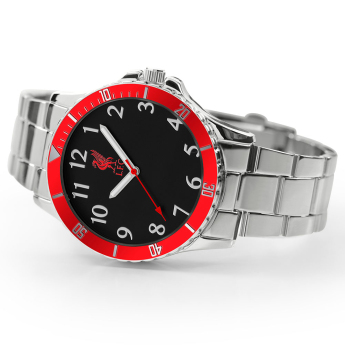 FC Liverpool satovi Mens Red & Silver Bracelet