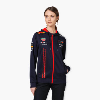 Red Bull Racing ženska majica s kapuljačom Full Zip  official navy F1 Team 2023