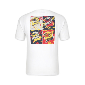 Red Bull Racing muška majica Max Verstappen Pop Art Oversized Bright White F1 Team 2024