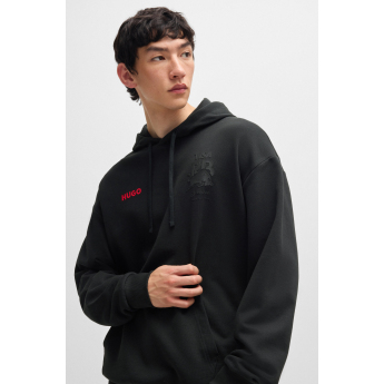 Visa Cash App RB muška majica s kapuljačom Hugo small logo black F1 team 2024