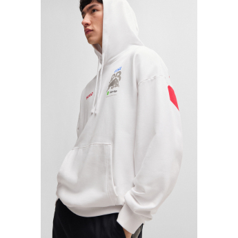 Visa Cash App RB muška majica s kapuljačom Hugo Bulls white F1 Team 2024