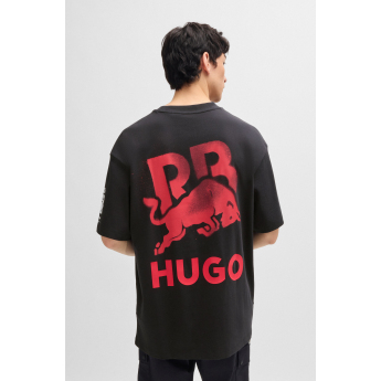 Visa Cash App RB muška majica oversize small logo black F1 Team 2024