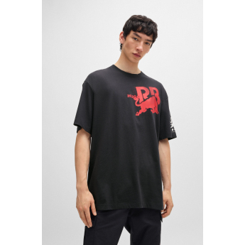 Visa Cash App RB muška majica oversize small logo black F1 Team 2024