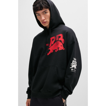 Visa Cash App RB muška majica s kapuljačom Hugo oversize small logo black F1 Team 2024
