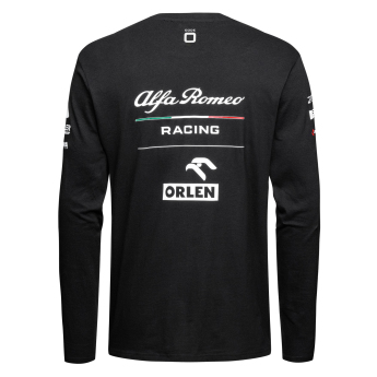 Alfa Romeo Racing muška majica dugih rukava official AR black F1 Team 2023