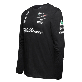 Alfa Romeo Racing muška majica dugih rukava official AR black F1 Team 2023
