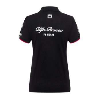 Alfa Romeo Racing ženska polo majica official black F1 Team 2023