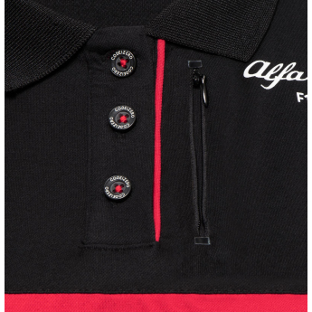 Alfa Romeo Racing ženska polo majica official black F1 Team 2023