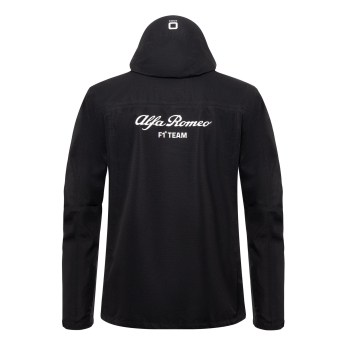Alfa Romeo Racing muška jakna s kapuljačom Rain official black F1 Team 2023