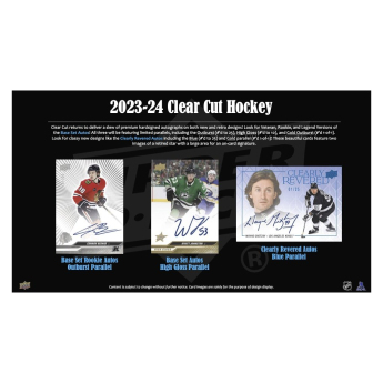 NHL boxovi NHL hokejske karte 2023-24 Upper Deck Clear Cut Hobby Box