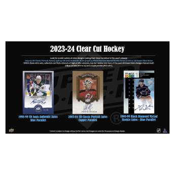 NHL boxovi NHL hokejske karte 2023-24 Upper Deck Clear Cut Hobby Box