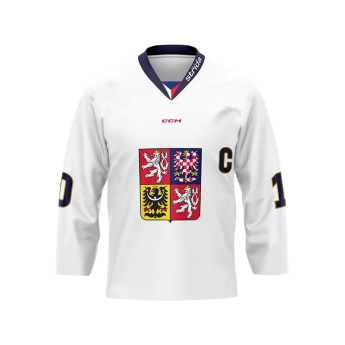 Hokejaške reprezentacije hokejaški dres 2024/2025 Fan replica Czech republic white