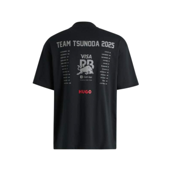 Visa Cash App RB muška majica Fans Yuki Tsunoda black F1 team 2025
