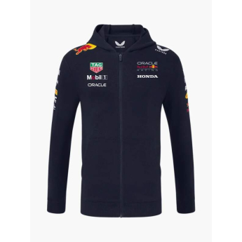 Red Bull Racing muška majica s kapuljačom official Teamline Replica zip navy F1 Team 2025