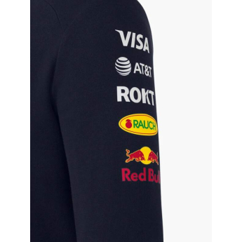 Red Bull Racing muška majica s kapuljačom official Teamline Replica zip navy F1 Team 2025