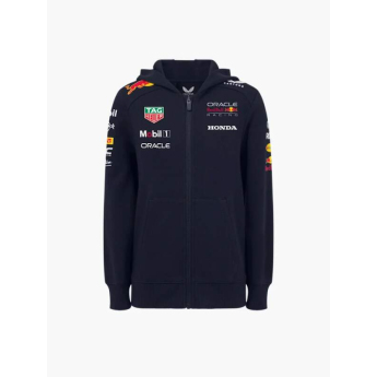 Red Bull Racing dječja majica s kapuljačom official Teamline Replica zip navy F1 Team 2025