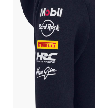 Red Bull Racing dječja majica s kapuljačom official Teamline Replica zip navy F1 Team 2025