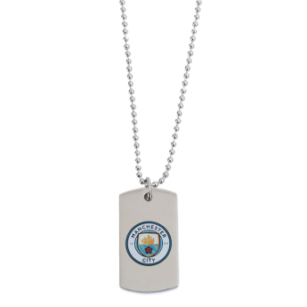 Manchester City ogrlica s identifikacijskom pločicom za psa Colour Crest