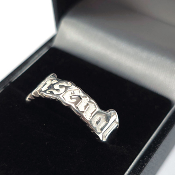 FC Arsenal prsten Sterling Silver Text Ring - T